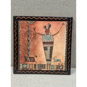 Gale Tu-oti Southwest Art Tile 1999 Tu-Oti Collection 6” Wall Hanging Arizona